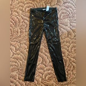 Black Sequins Leggings
